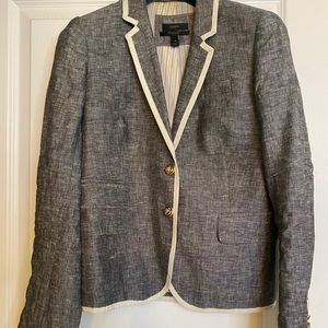 Jcrew Linen Schoolboy Blazer